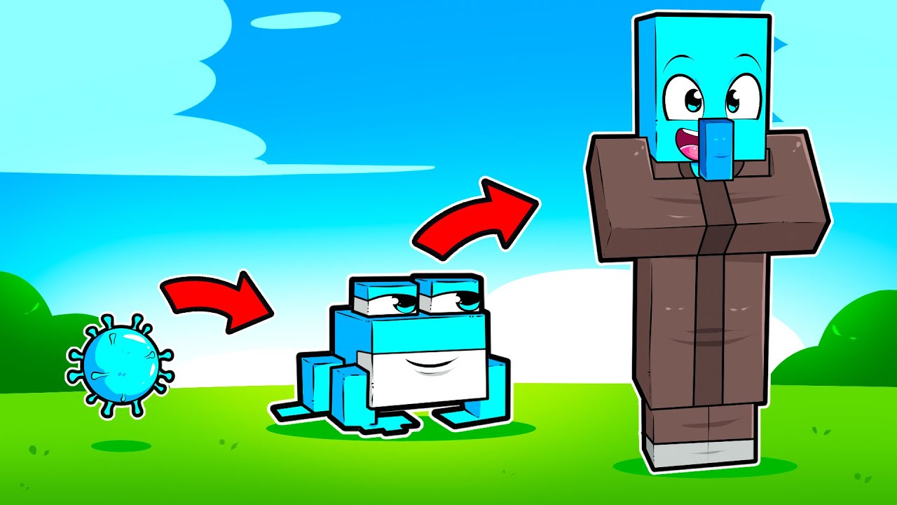 Жизнь бактерии в Minecraft!