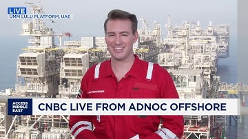 CNBC live from Adnoc offshore oil platform Umm Lulu