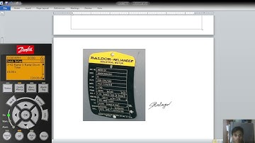 VFD wiring and Programming using LCP simulator