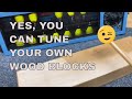 Tuning woodblocks heres how you do it with a strobe tuner and planer