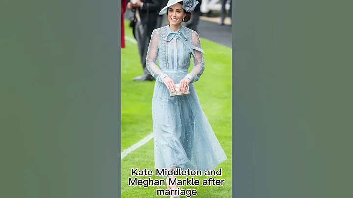 Kate Middleton and Meghan Markle before vs. after marriage #royalfamily #shorts