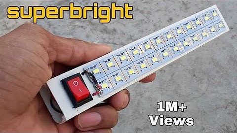How To Make Super Bright LED FlashLight | DIY Led Emergency Light  |BY- CreativeShivaji