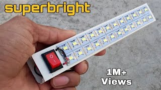 How To Make Super Bright LED FlashLight | DIY Led Emergency Light  |BY- CreativeShivaji