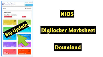 Nios Digilocker Marksheet Problem😞😞 | Task Is Helping (NIOS)