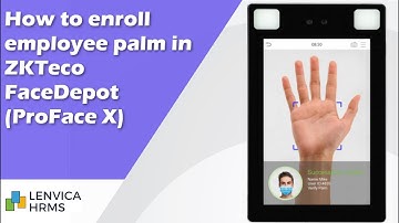 How to enroll employee palm in ZKTeco ProFace X(FaceDepot)