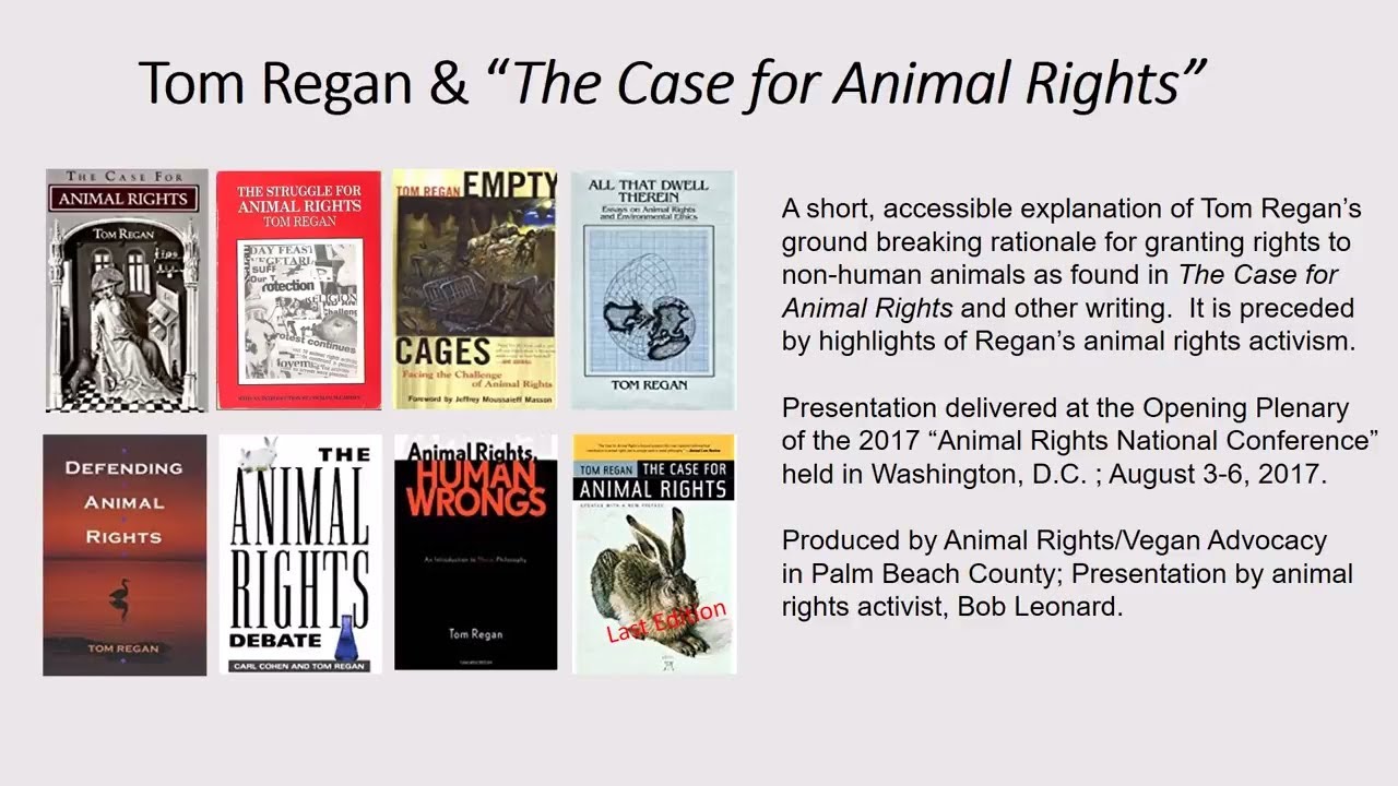 Tom Regan The Case For Animal Rights