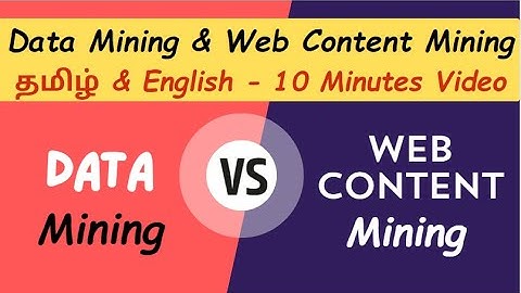 Web Content Mining | Web Crawling | Data Mining | Tutorials in Tamil | Web Usage | Structure Mining