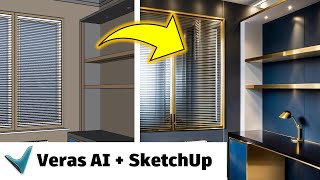 AI Rendering For Architectures: SketchUp + Veras 5 New Update Tutorial