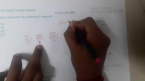 GATE CSE 2008 Q || C PROGRAMMING  ||Data Structure || GATE Insights Version: CSE