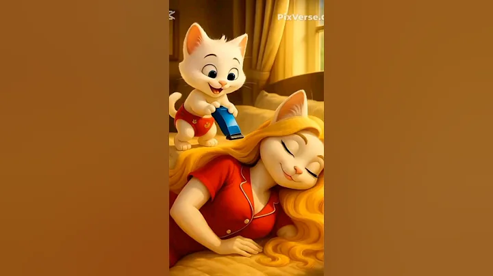 Video 10294691: cat kitten kitty cute, cat mom kitten, cat cut kitten, cat hair cutting