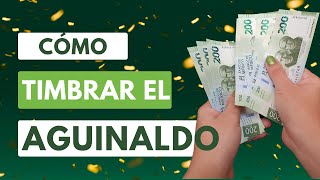 💵Cómo facturar el recibo de NÓMINA AGUINALDO 👉🏻💰desde la página del SAT