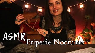 ASMR ROLEPLAY * Friperie nocturne ! Cuir sequin soie velours