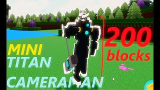 How to make MINI TITAN CAMERAMAN! | Roblox Build a boat Skibidi Toilet