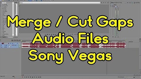 [Sony Vegas] How to merge Audio MP3 / MP4 Files / How to cut gaps in Audio Files