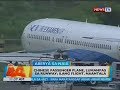 BT: Chinese passenger plane, lumampas sa runway; ilang flight, naantala