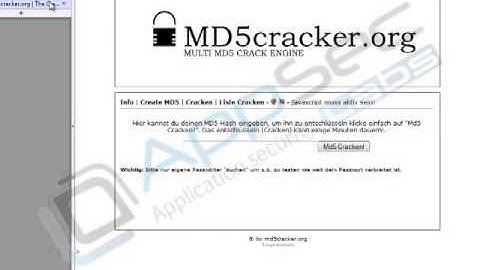 Insecure Cryptographic Storage demonstration video