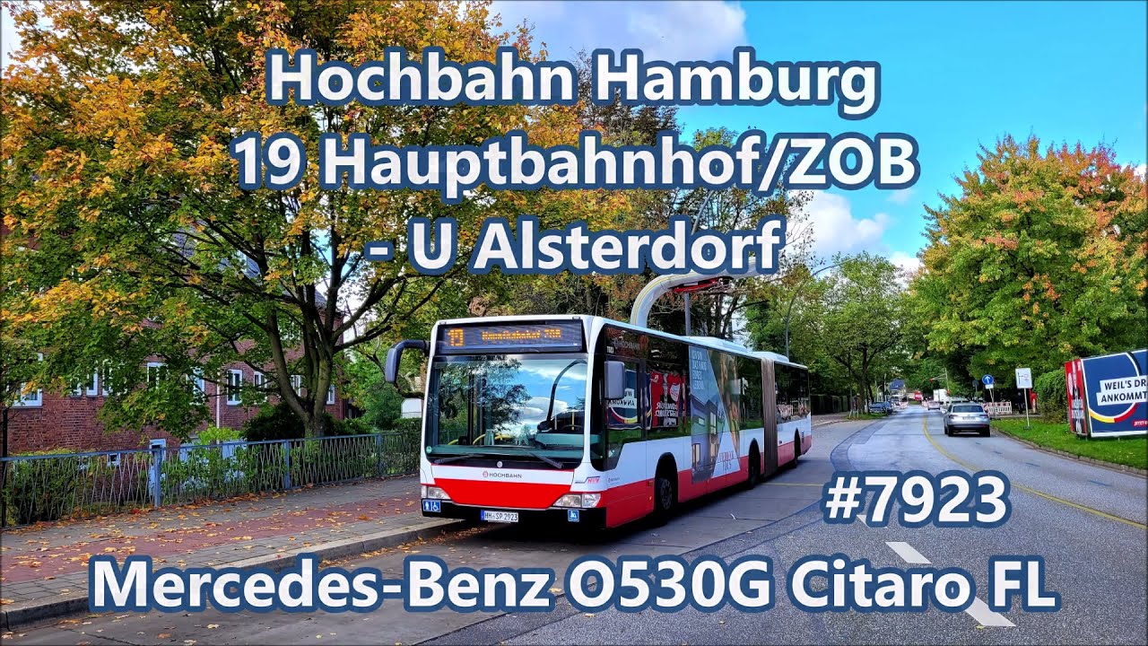 Hochbahn Hamburg - Linie 19, Mercedes-Benz O530G Citaro FL #7923