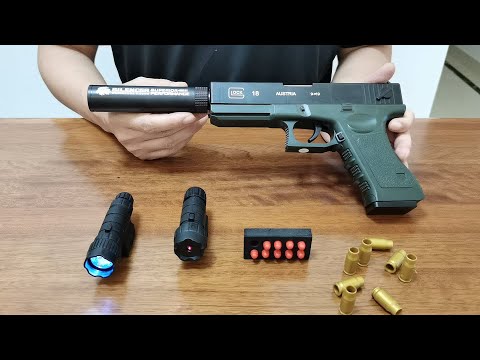 Video: Money Thrower - Pistol Toy Blaster with Soft Bullets - for Tik Tok - Automatic - Rifle - Shotgun Marula 30037669