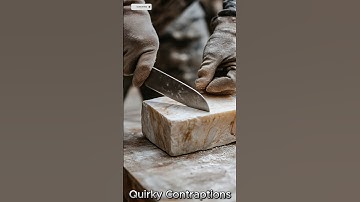 Omg How Sharp a Knife cutting Ice and Stone Like a Butter 😱😱😱#shorts #shortsfeed #viral #ai
