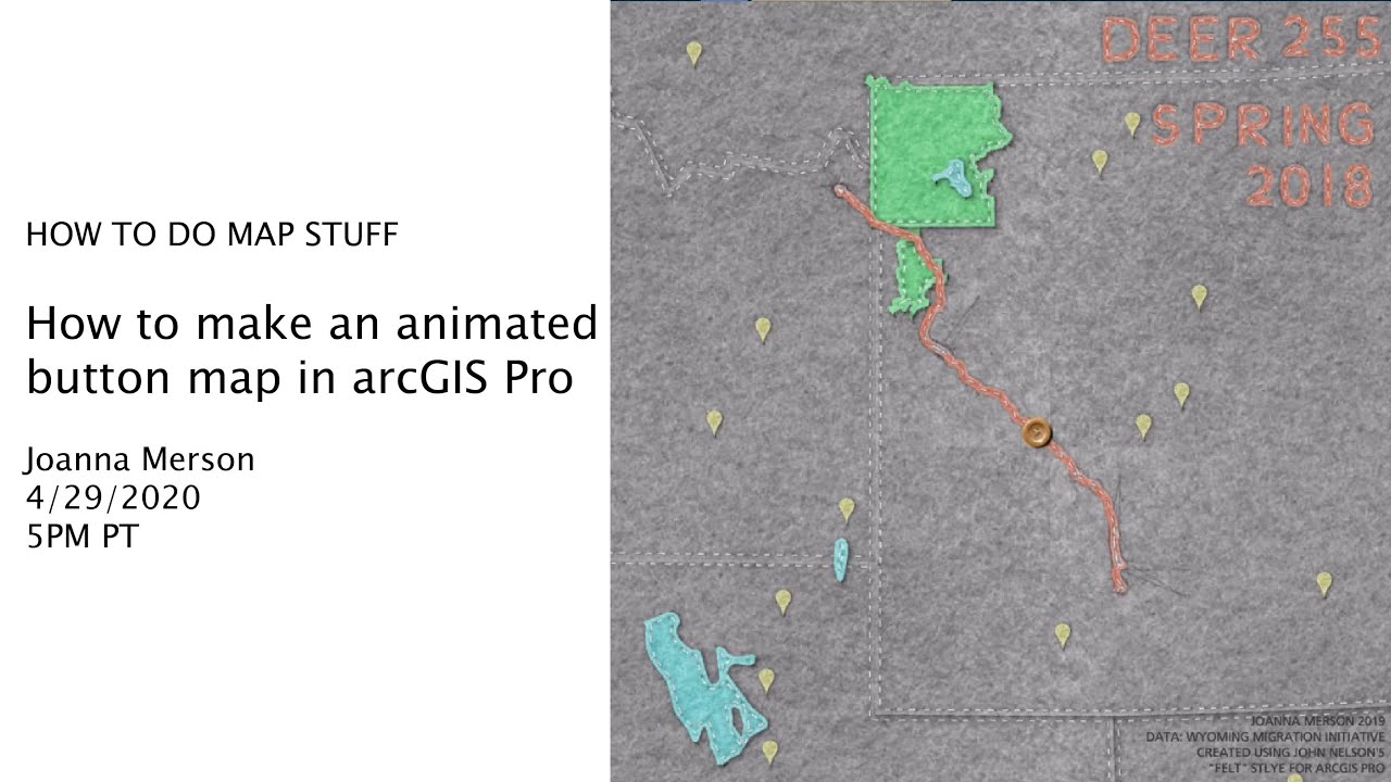 How to make an animated button map in arcGIS Pro - YouTube