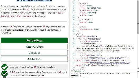 Use the s Tag to Strikethrough Text