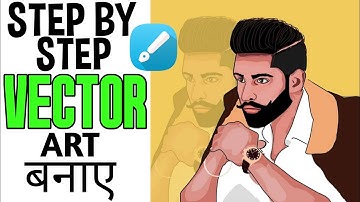 How to Make VECTOR ART  Step by Step easy  |  vector Art Tutorial
