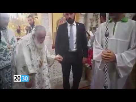 გიორგი კვირიკაშვილი ნიკორწმინდის ტაძრის 1000 წლისადმი მიძღვნილ საზეიმო წირვას ესწრებ