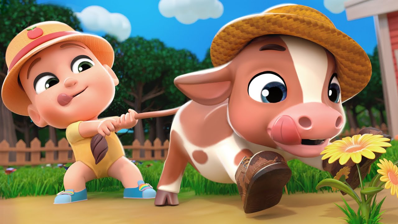 A Vaca Lola | Bebê Alimenta o Bezerro | Lalafun Rimas Infantis & Canções para Crianças