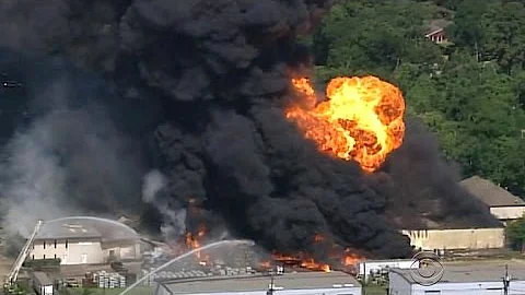 Hazardous chemicals warehouse goes up in flames