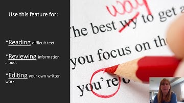 How to Use Read Aloud Feature in Microsoft Office 365 Word in One Minute Video