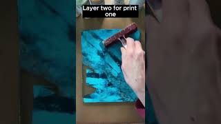 Gelli Printing with Leaves #gelliprinting #gelliplateprinting #art #printmaking