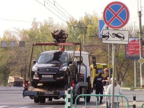 один день работы единственного в Саранске муниципального эвакуатора