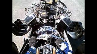 Eileen Atkinson learning to push start Poachers Nostalgia Top Fuel Dragster