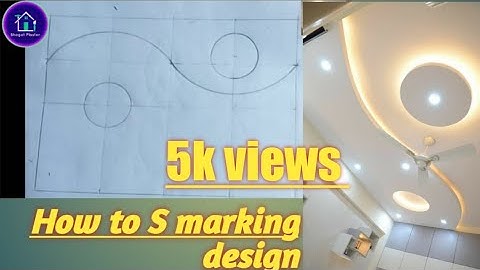 HOW TO S marking DESIGN  #how to make latest false ceiling S design for bedroom by #BHAGAT-PASTER