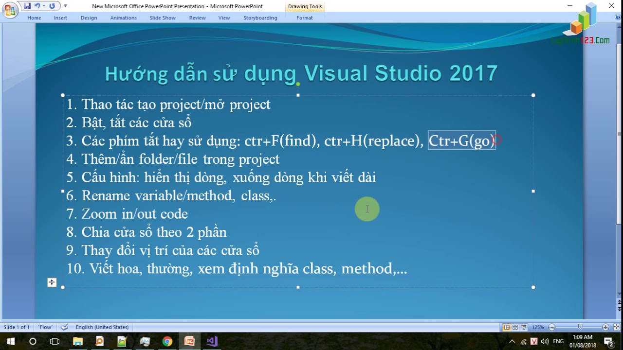 คู่มือ visual studio 2017  New  [laptrinh123.com] - Hướng dẫn sử dụng Visual Studio 2017