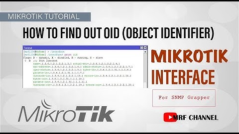 How To Find Out OID (Object Identifier) Mikrotik Interface -For SNMP Traffic Grapper/PRTG Monitoring