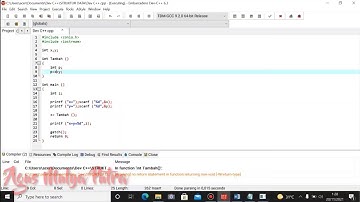 Prosedur, Fungsi, Array dan Pointer | DEV C++