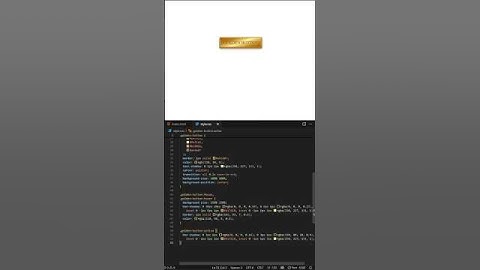 Gold 🥇 UI Button | HTML CSS |#shorts #shortsvideo #shortsfeed #shortsvideo #trending