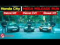 2020 Honda City MEGA Fuel Economy Run || Petrol Manual vs Petrol CVT Automatic vs Diesel Manual BS6