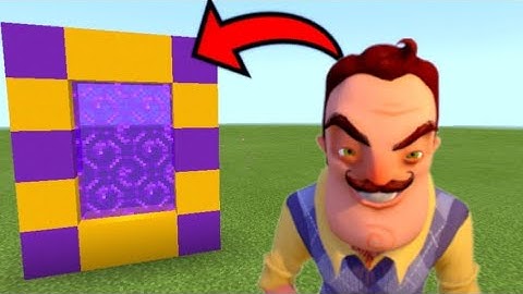 How To Make A Portal To The Hello Neighbor Dimension In Minecraft!