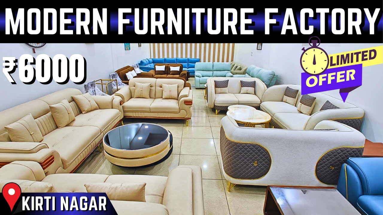 Modern furniture designs in affordable range Kirti nagar furniture market in delhi Sofa set & Beds