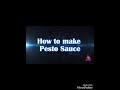 How to make pesto sauce
