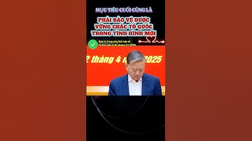 Phải bảo vệ được vững chắc Tổ quốc trong tình hình mới #trending #news #tbttolam #tbt