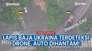 Drone Rusia Luluh Lantakan Self-Propelled 2S22 Ukraina, Berikut Rekamannya