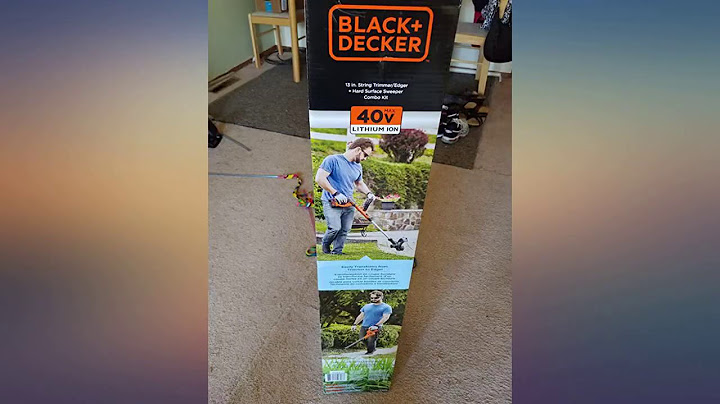 Black and decker 40 volt weed eater and blower combo