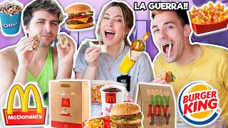 BURGER KING Vs McDonald’s ¿CUÁL ES MEJOR? 😱 Lo Probamos Todo!! MUKBANG con Dalas y Vicent