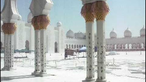 Prayer Call at Zayed Grand Mosque, Abu Dhabi