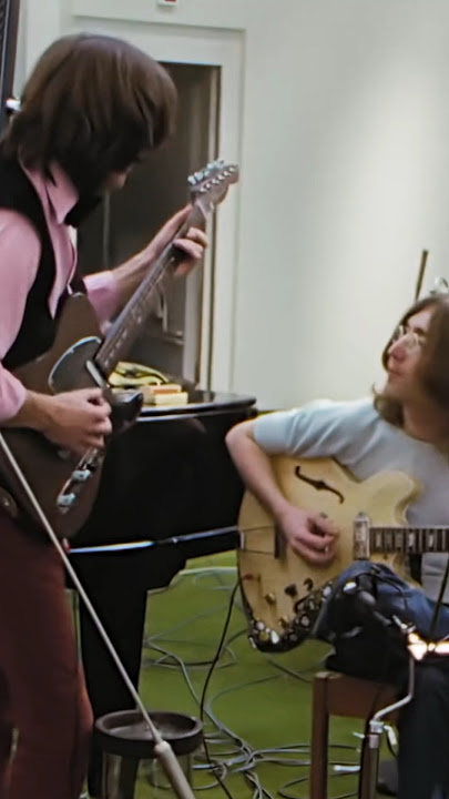 The Beatles Working On Something #music #thebeatles #rock #something #johnlennon #georgeharrison