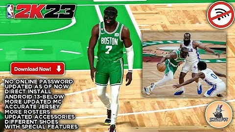 2K23 Updated Roster Android Offline | No F1VM | HD Graphics | Gameplay | 76ers vs Celtics 2K23