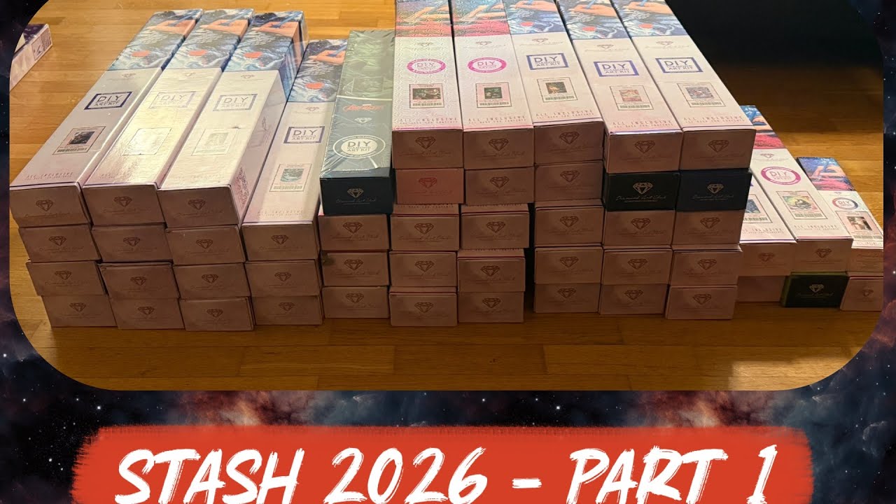 My Diamond Painting Stashdown Journey | Part 1 Stash Reveal 🫣